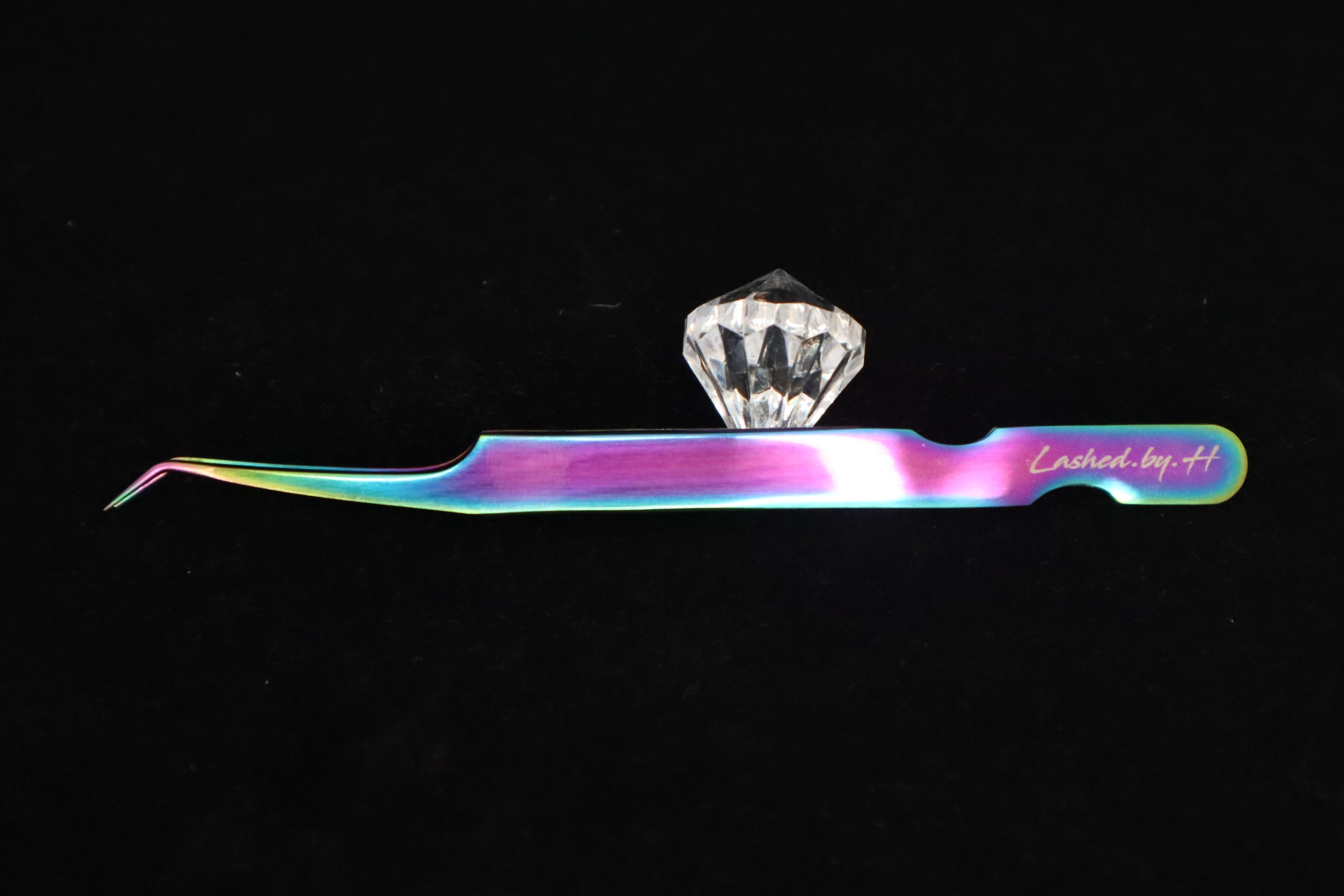 Lashed by H | "Rainbow" Signature Tweezer